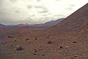 origineel vulkanisch landschappen van de Spaans eiland van Lanzarote foto