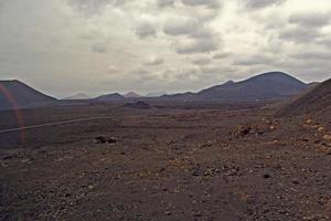 origineel vulkanisch landschappen van de Spaans eiland van Lanzarote foto