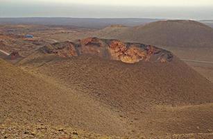 origineel vulkanisch landschappen van de Spaans eiland van Lanzarote foto