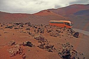 origineel vulkanisch landschappen van de Spaans eiland van Lanzarote foto