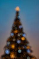 Kerstmis boom bokeh foto