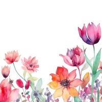 aquarel Lentebloemen foto