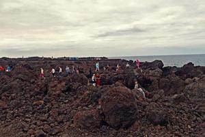 origineel vulkanisch landschappen van de Spaans eiland van Lanzarote foto