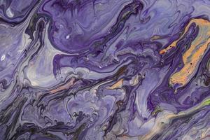 abstracte violette vloeibare acryl gegoten verf