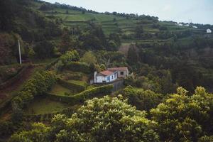 keer bekeken van de azoren platteland in sao miguel foto