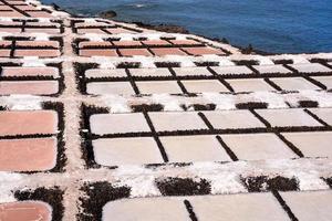 zout flats in de kanarie eilanden foto