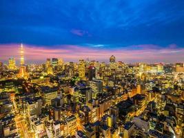 luchtfoto van tokyo in japan foto