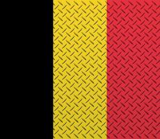 3d vlag van belgie Aan een metaal foto