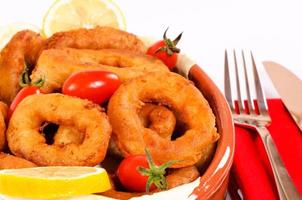 diep gebakken calamares foto