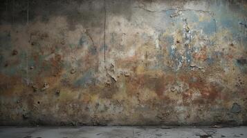 vlekken rustiek achtergrond beton muur textuur, ai gegenereerd beeld foto