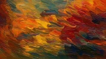 olie verf texturen net zo kleur abstract achtergrond, ai gegenereerd beeld foto