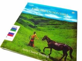 Jakarta, Indonesië Aan maart 2023. een van de boek collecties van de nationaal museum van Indonesië met de titel peso Indonesië foto