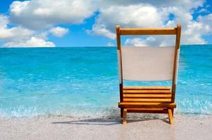 single stoel Bij de strand foto
