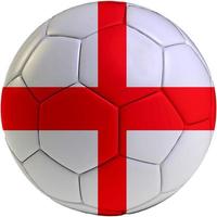Amerikaans voetbal bal met Engeland vlag foto