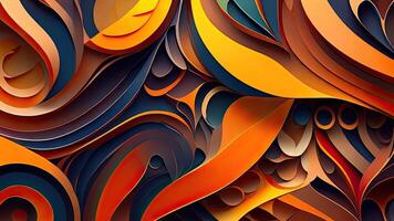 3d kleurrijk abstract achtergrond, veelhoekige stijl vector illustratie. ai gegenereerd foto