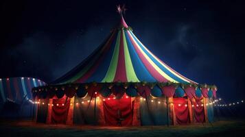 circus achtergrond. illustratie ai generatief foto