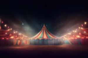 circus achtergrond. illustratie ai generatief foto