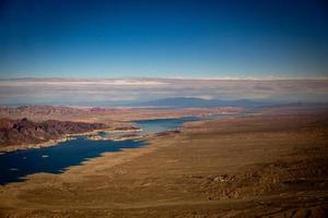 Arizona rivier- woestijn schot foto