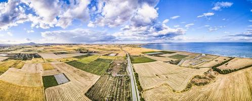 luchtfoto van velden foto