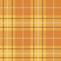 Schotse ruit naadloos patroon, oranje en geel, kan worden gebruikt in mode ontwerp. beddengoed, gordijnen, tafelkleden foto