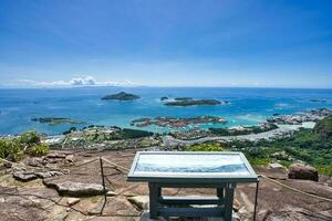 copolia pad, visie van Eden eiland, sport complex en voorzienigheid, mahe Seychellen foto