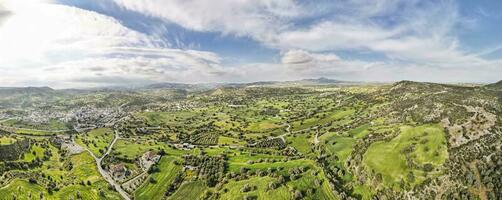 panoramisch visie van de heuvels foto