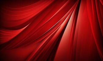 golvend rood abstract achtergrond. generatief ai foto