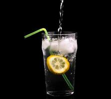 limonade water spatten foto