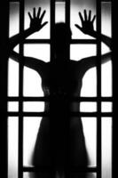 vrouw silhouet concept foto