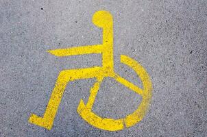 gehandicapten teken concept foto