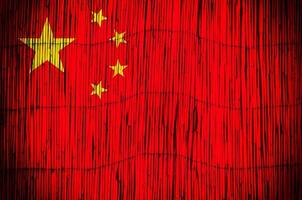 China vlag getextureerde foto