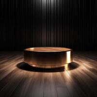 ai generatief luxe podium voor Product presentatie. abstract achtergrond. foto