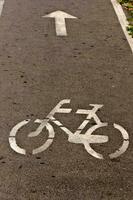 fiets verkeersbord foto
