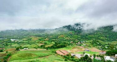 landschap van khao kho wijk petchabun provincie Thailand foto