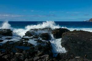 eiland van oma canaria in de atlantic oceaan foto