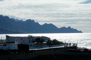 kust van agaete Aan de eiland van oma canaria in de atlantic oceaan. foto