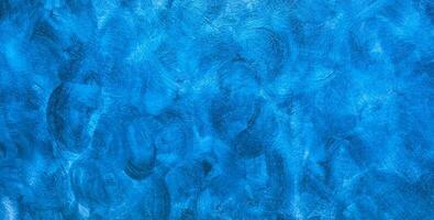 creatief blauw achtergrond met abstract schilderen. foto