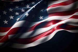 vlag van de Verenigde staten van Amerika . ai gegenereerd foto