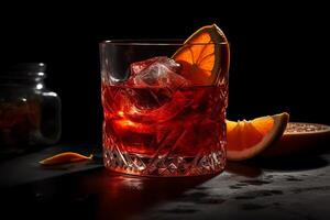 negroni cocktail drankje. ai gegenereerd foto