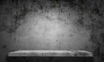 beton muur textuur, grijs cement verdieping met ruw grunge oppervlak, donker grijs en wit achtergrond met rauw gips Aan oud gebouw muur, horizon backdrop achtergrond met kopiëren ruimte voor presentatie foto