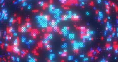 abstract blauw rood en Purper energie pleinen gloeiend digitaal deeltjes futuristische hi-tech achtergrond foto