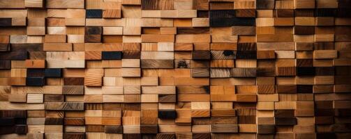 houten structuur achtergrond, abstract bruin hout patroon. generatief ai foto