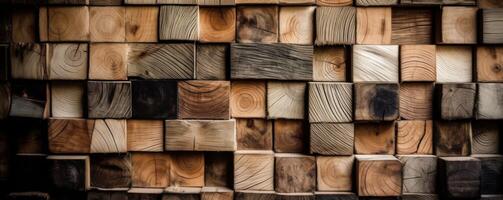 houten structuur achtergrond, abstract bruin hout patroon. generatief ai foto