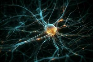 neuronaal verbinding medisch. genereren ai foto