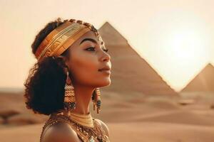 koningin van Egypte. genereren ai foto
