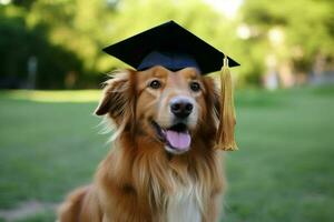 afstuderen hond onderwijs. genereren ai foto