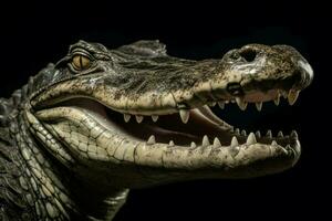 alligator hoofd. genereren ai foto