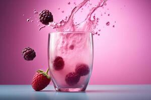 smoothie achtergrond. illustratie ai generatief foto