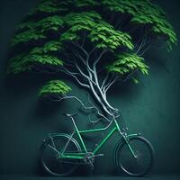 wereld fiets dag eco groen vervoer concept ai gegenereerd foto