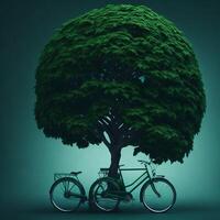 wereld fiets dag eco groen vervoer concept ai gegenereerd foto